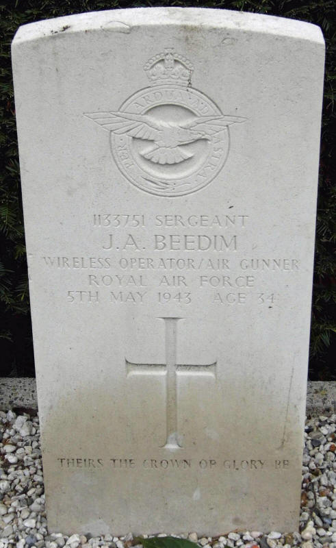 Sgt James Arthur Beedim<br/><br /><br />died May 5th, 1943